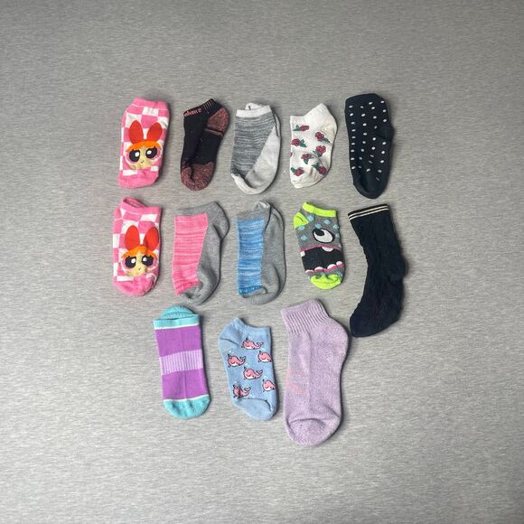Polo & Power Puff Girls Women’s Athletic Performance Mismatched 13 Ankle Socks - Picture 5 of 5